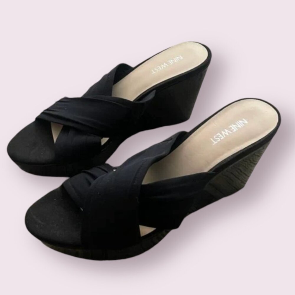⭐️ Block Classy Chic Party Elegant Business Casual Work Wedge Boho Heel Sandals